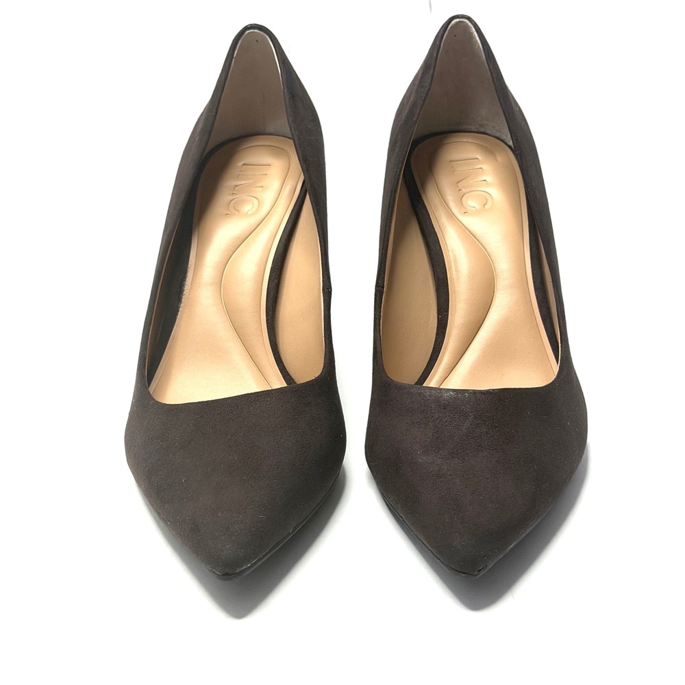 I.N.C. International Concepts Zitah Pointed Toe Pumps Rich Truffle Size 6M NWT